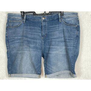 Universal Thread 26WR Bermuda Blue Jean Shorts Cuffed Hem